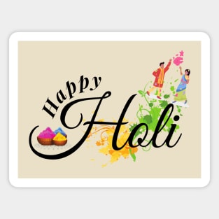 Happy Holi Festival Magnet